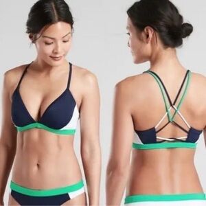Athleta Freestyle Colorblock Bikini Top